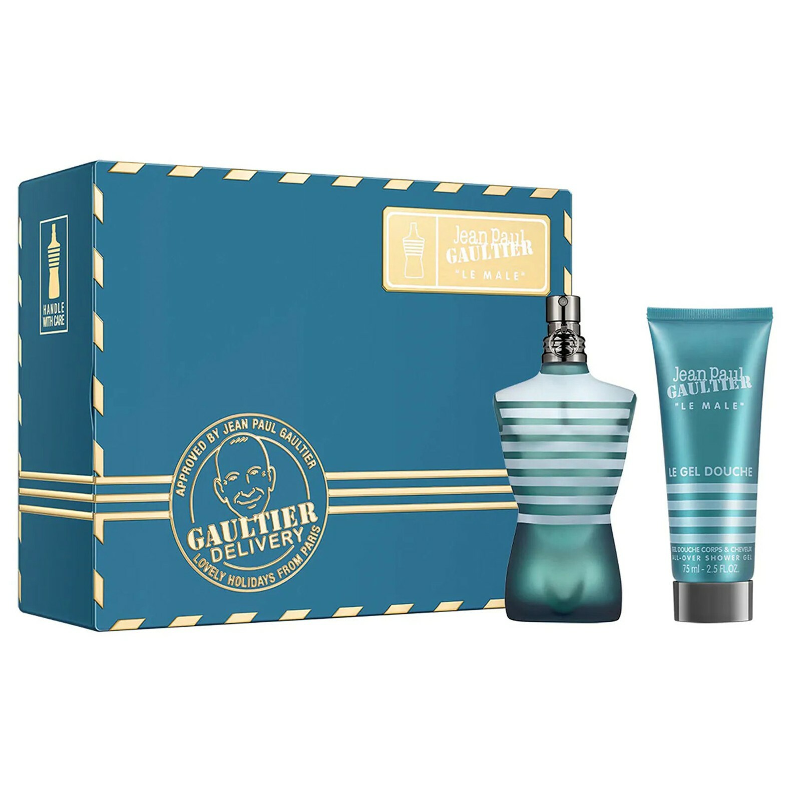 Cofanetto regalo uomo JEAN PAUL GAULTIER Le Male edt 75ml + gel doccia 75ml