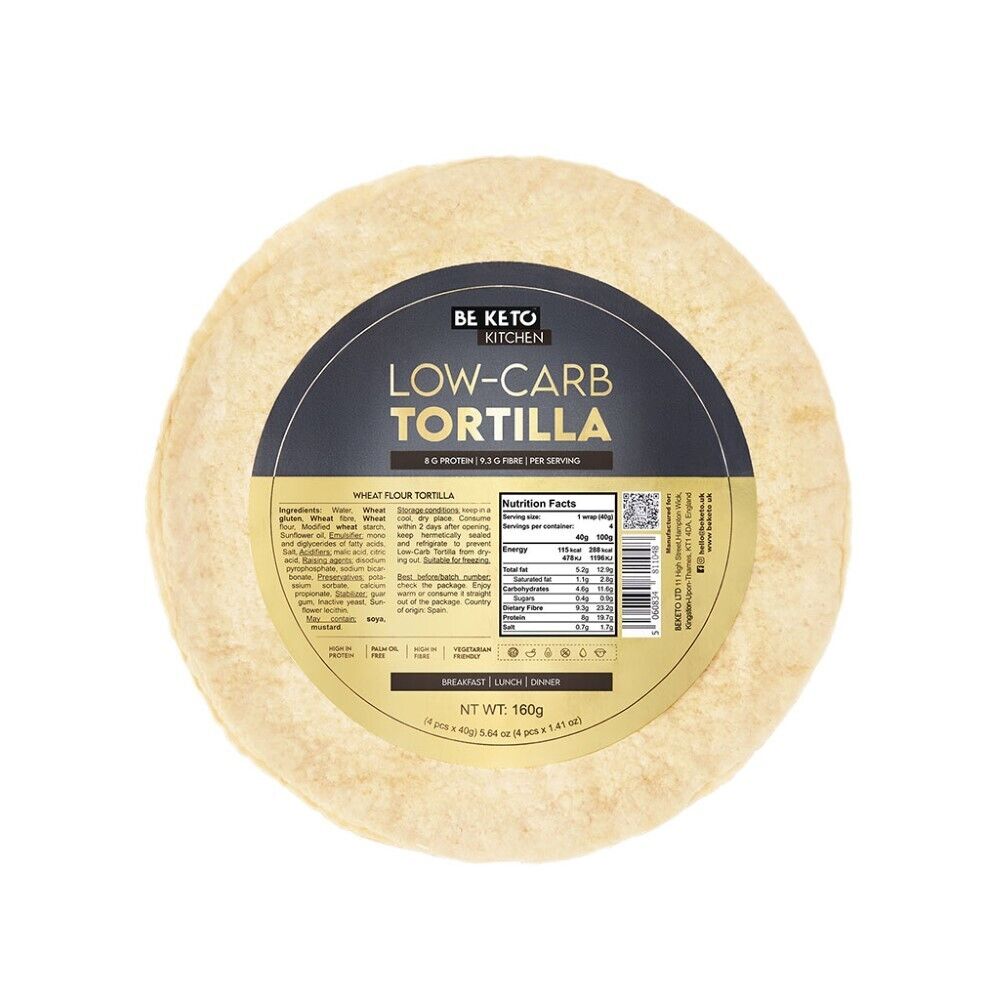 Tortilla BeKeto Low-Carb, 4x40 g