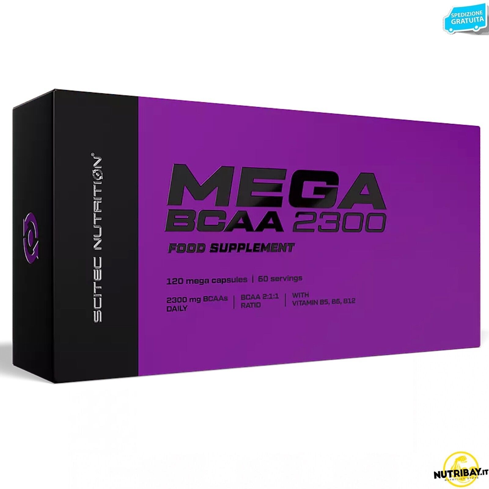 Scitec Nutrition Mega Bcaa 2300 - 120 caps Aminoacidi ramificati