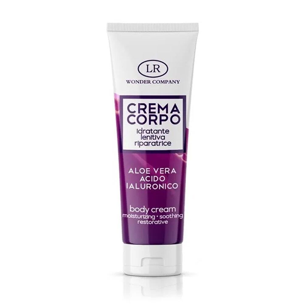 LR Wonder Crema Corpo Idratante Lenitiva Aloe Vera + Acido Ialuronico, 125ml