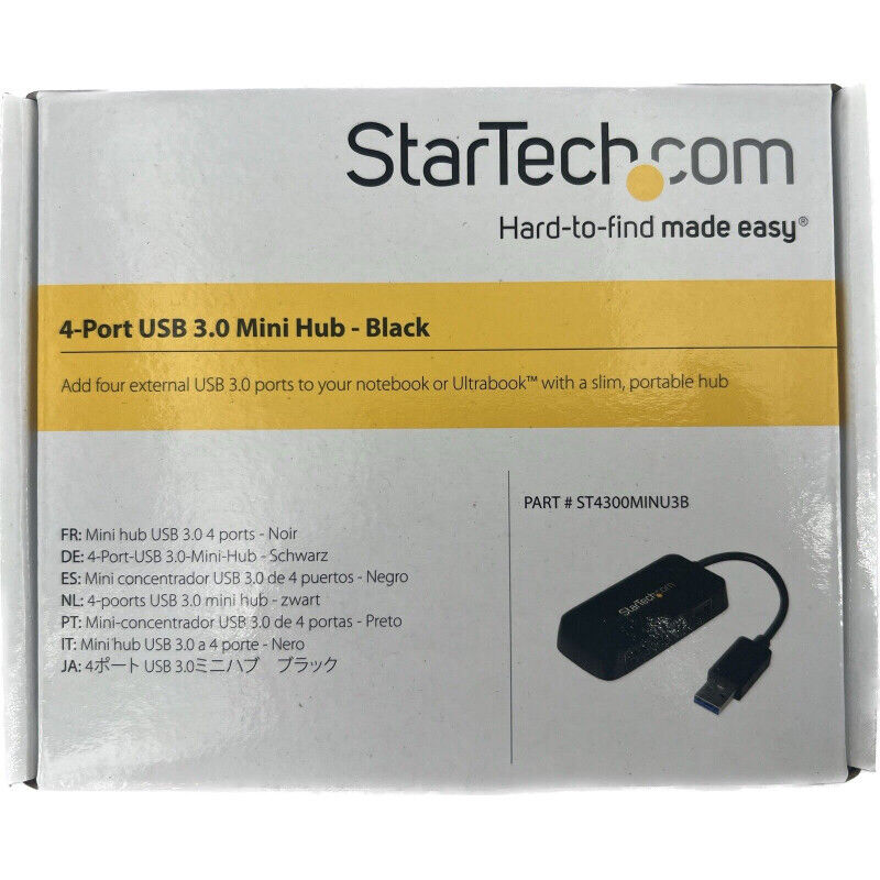 Mini Hub USB 3.0 4 Porte Startech.com ST4300MINU3B