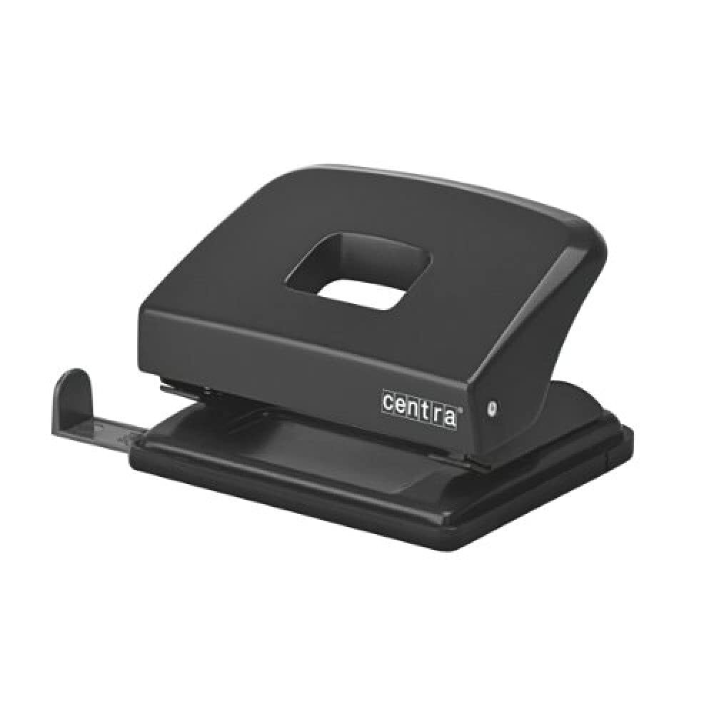 Centra HP20 Metal 2 Hole Punch - Black 20 Sheets