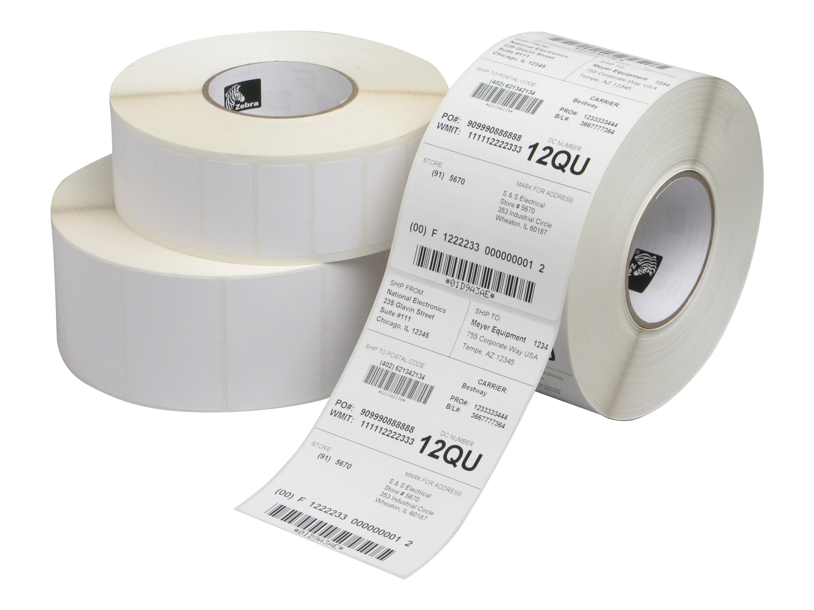 Zebra Z-Perform 1000T Paper permanent adhesive uncoated white 76.2 x 76522