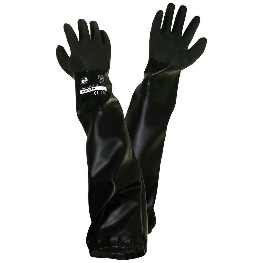 L+D Griffy 1485-H PVC Guanto per sabbiatura Taglia (Guanti): Dim. Uomini EN 388