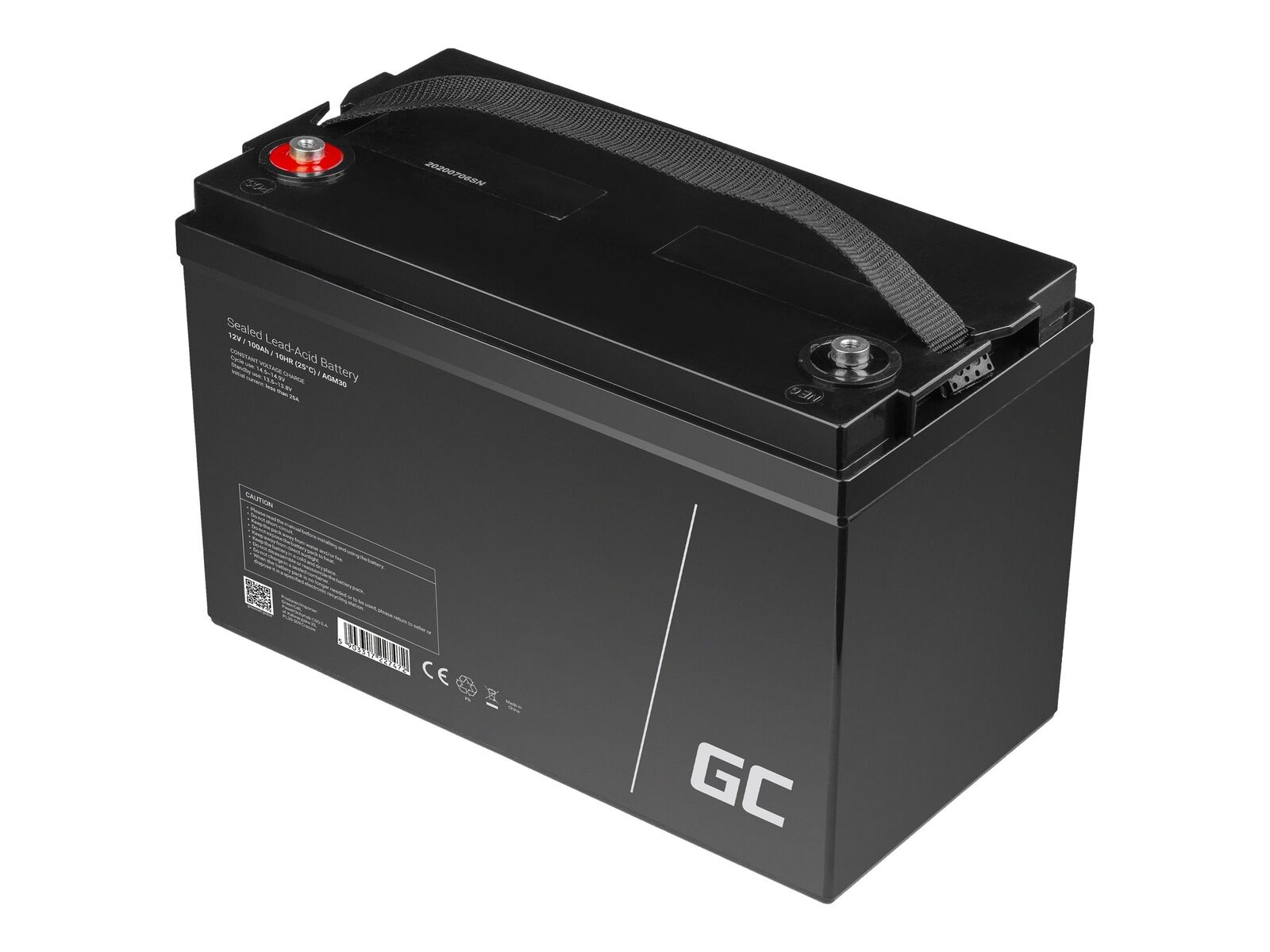 Green Cell UPS battery 1 x battery Sealed Lead Acid (SLA) 100 Ah black AGM30