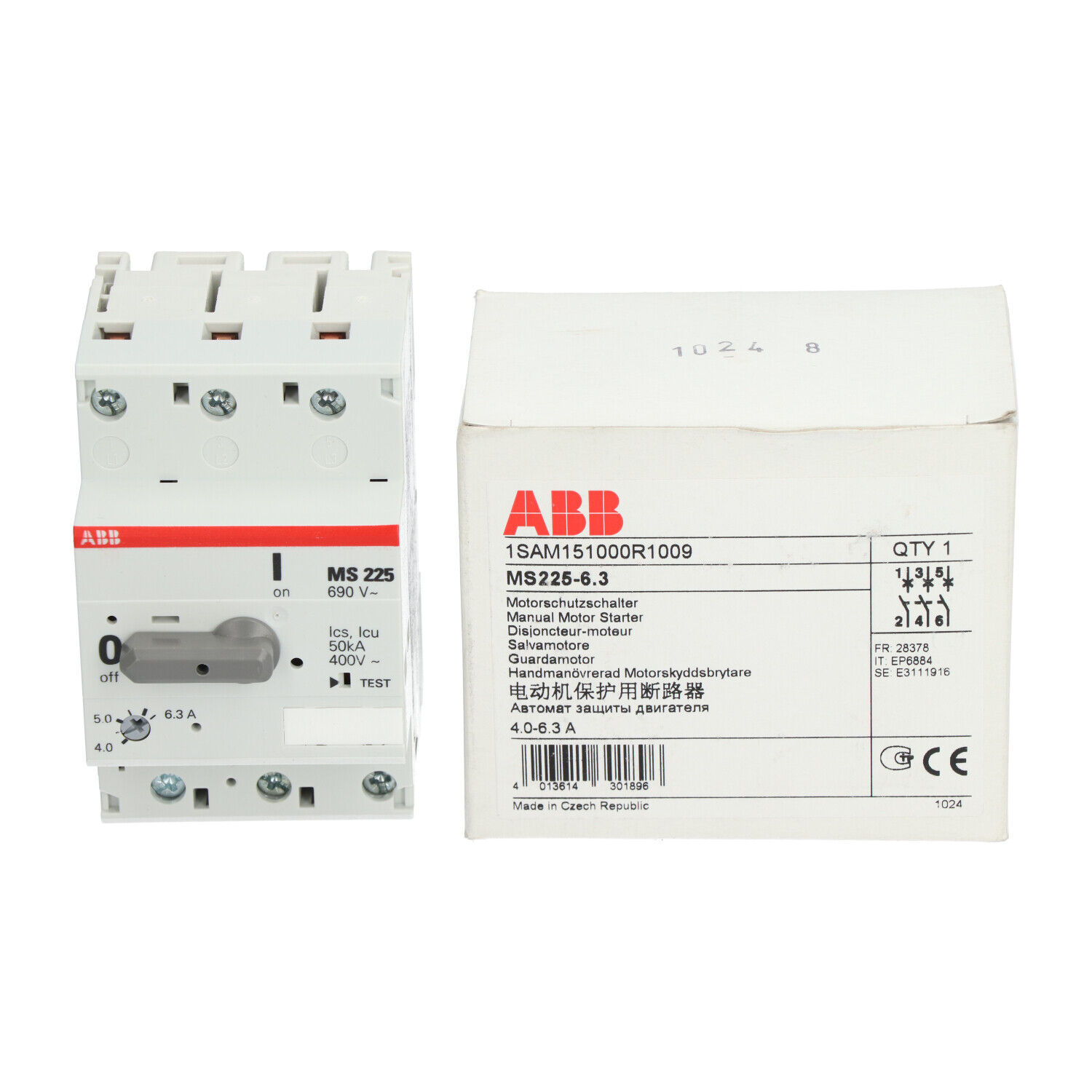 Abb 1SAM151000R1009 Manual Motor Starter New NFP