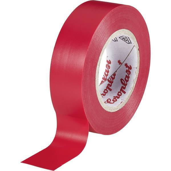 Coroplast 302 nastro isolante rosso l x 25 m 19 mm 1 rotoloi