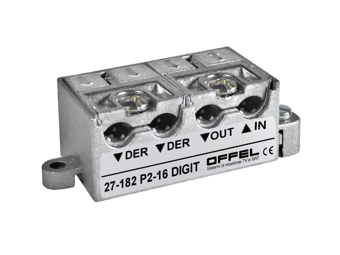 Offel P2-16 digit derivatore pressofuso 2 uscite derivate