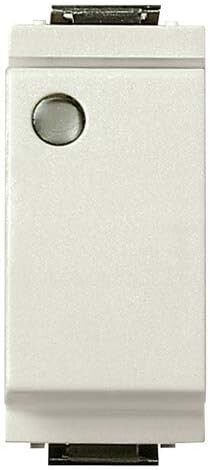 Vimar 17001.L.B Interruttore Unipolare Luminoso 16AX Bianco