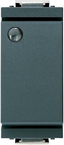 Vimar Deviatore 1P 16AX Luminoso Grigio - Modello 17003.L
