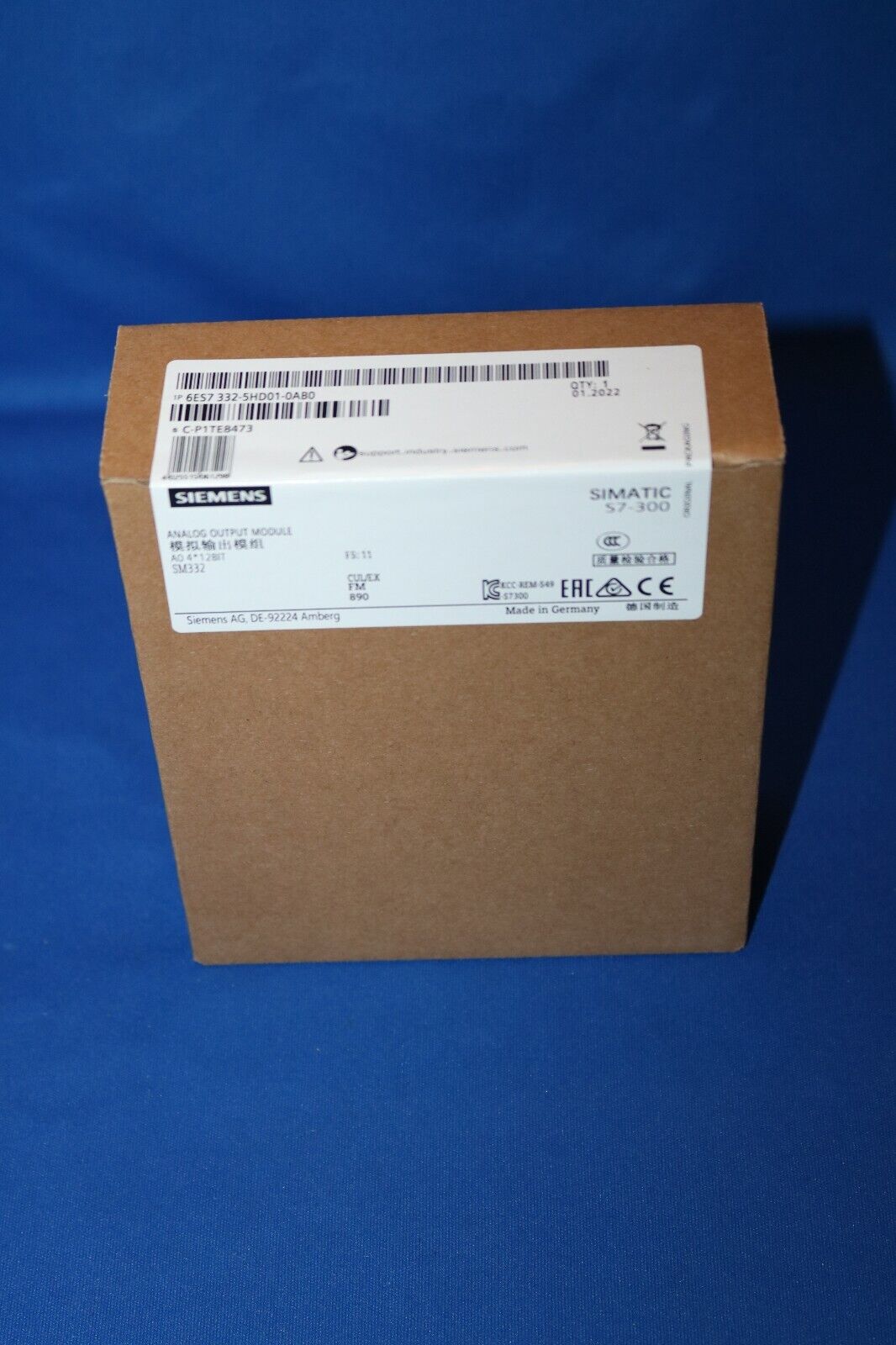SIEMENS SIMATIC S7 300 SM332 6ES7 332-5HD01-0AB0 ANALOGICO DA 6ES7332-5HD01-0AB0