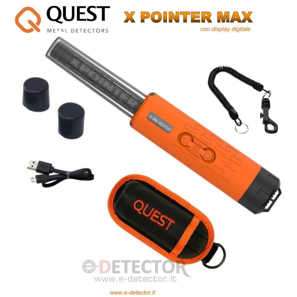 PINPOINTER XPOINTER MAX QUEST METAL DETECTOR IMPERMEABILE PIN POINTER
