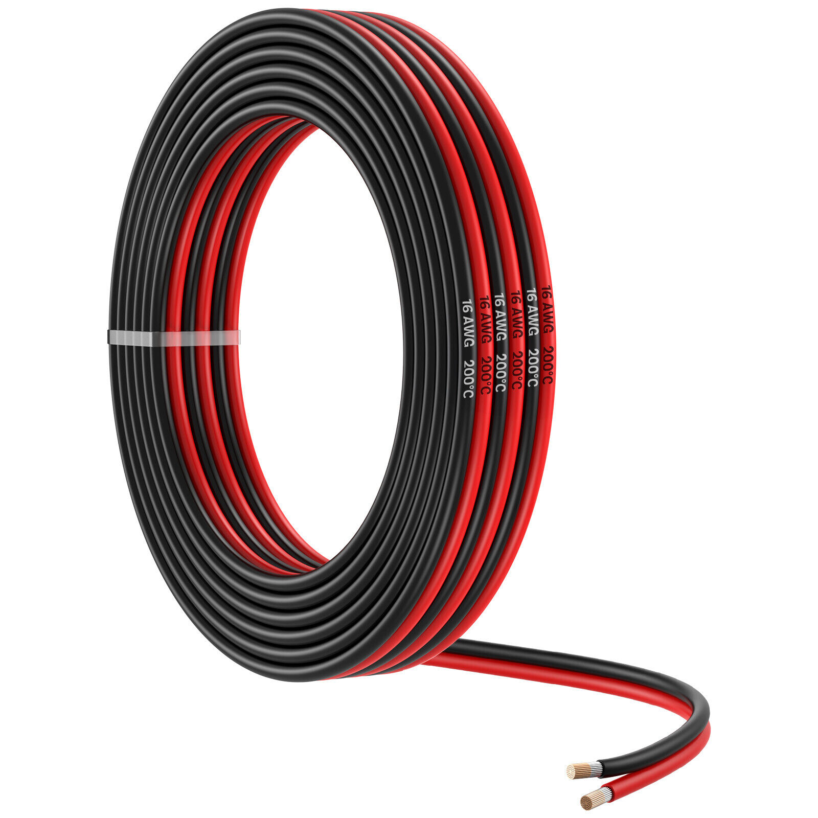 18 AWG Cavo Elettrico Parallelo - 18 Gauge (0,823 mm²) - 2 Fili 10 m / 32.8 ft