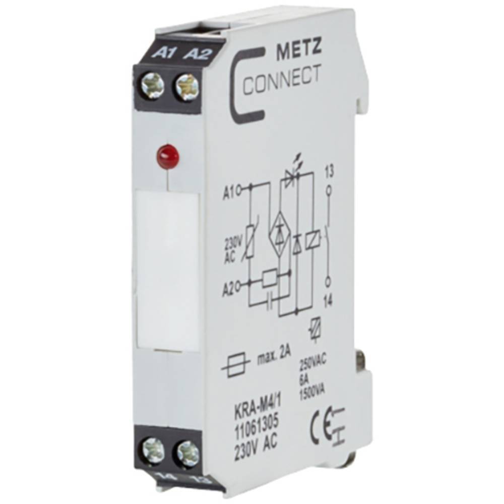 Modulo d'accoppiamento, 230 V/AC (max) 1 NA Metz Connect 11061305 1 pz.