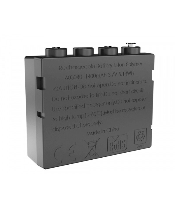 Batteria 3.7V 1.4Ah Lipo 603040 per Lampada H7R.2 LED Lenser