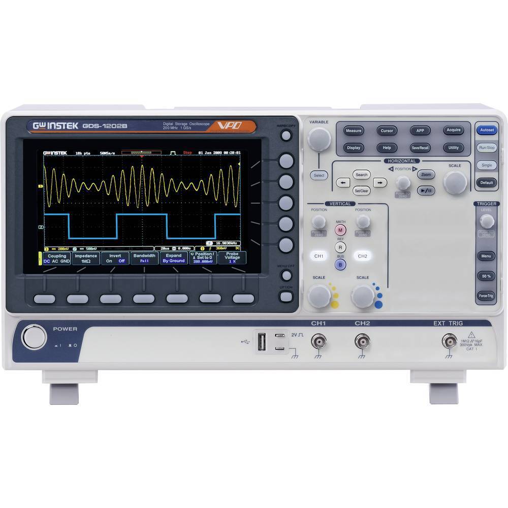 GW Instek GDS-1202B Oscilloscopio digitale 200 MHz 1 pz.