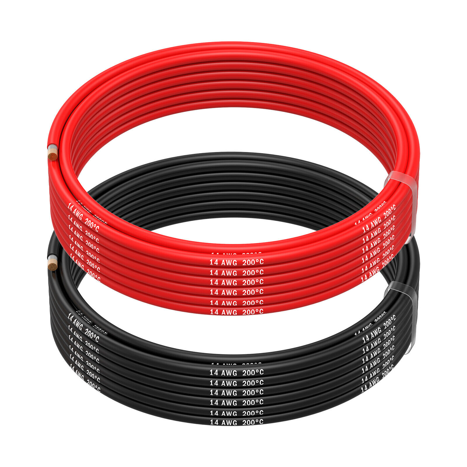 16 AWG Cavo Elettrico Silicone - 16 Gauge (1,31 mm²) - 2 Fili 5 m / 16.4 ft