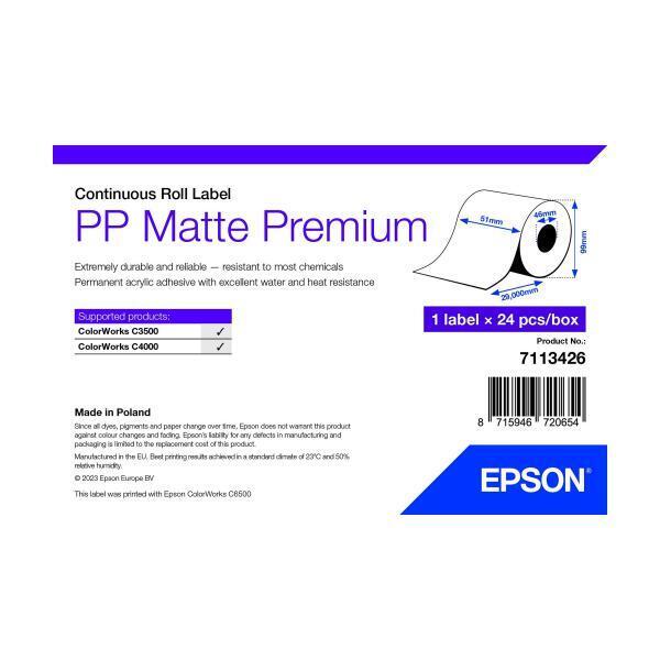 E_0015_         15725932000 Epson Epson 7113426 etichetta per stampante Bianco E