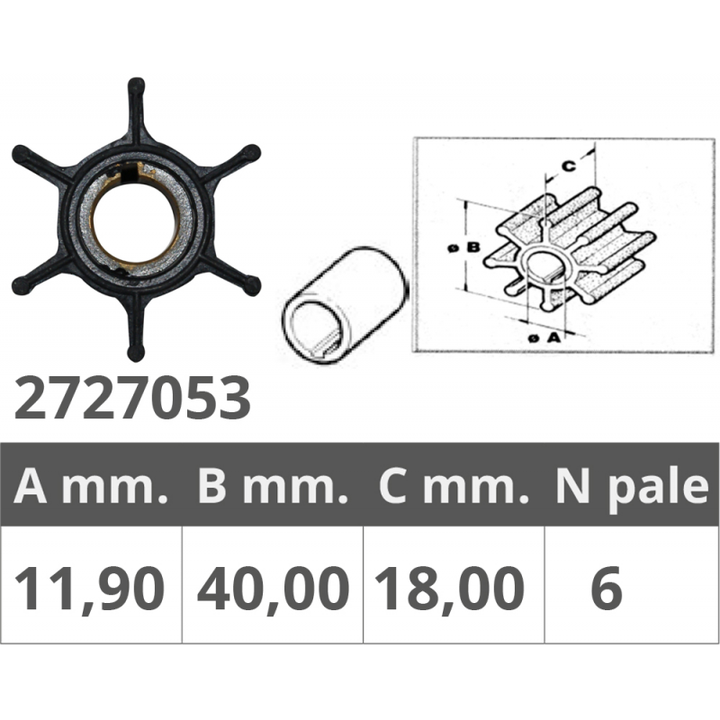 Finnord Girante Yamaha 2T 6-8 Hp 500302