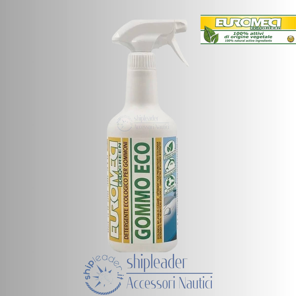 Euromeci Gommo Eco 750ml – Pulizia Gommoni in Hypalon e PVC