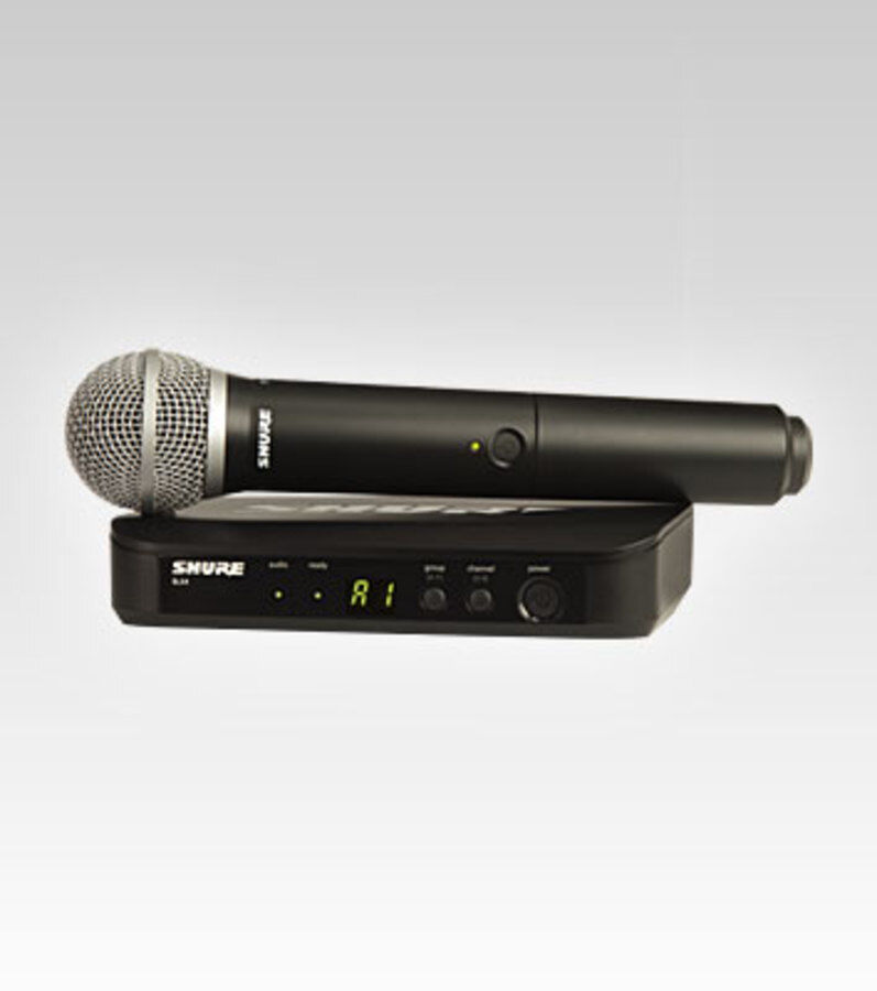 SHURE BLX24E-PG58 RICEVITORE + TRASMETTITORE GELATO PG58. (M17) RADIOMICROFONI A