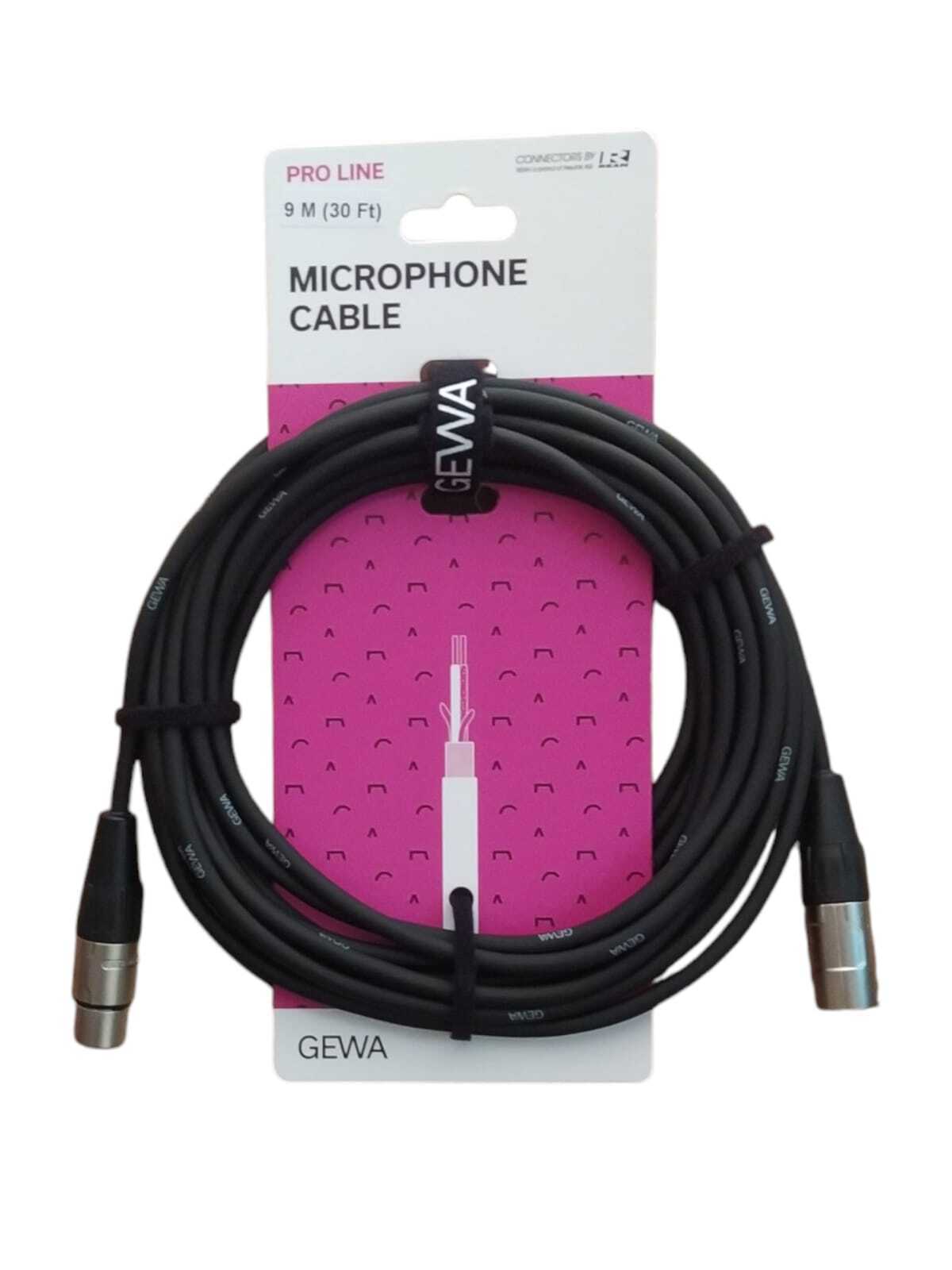 GEWA Pro Line Cavi per Microfono 9 m - Cavo xrlM xrlF
