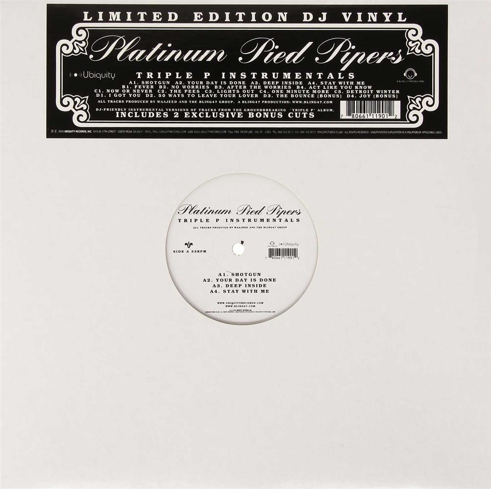Triple P Instrumentals - Platinum Pied Pipers (Vinile)