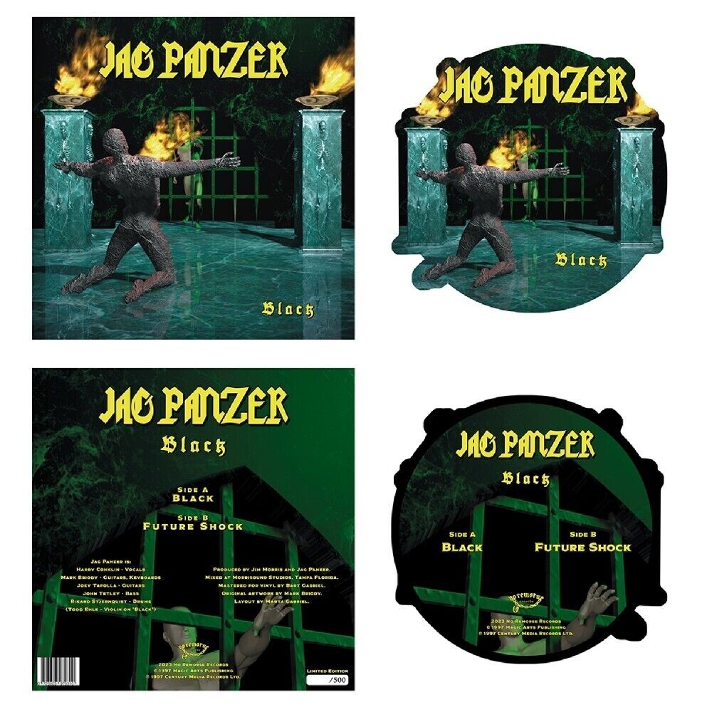 Jag panzer Black (Vinyl LP) 12" Album Picture Disc