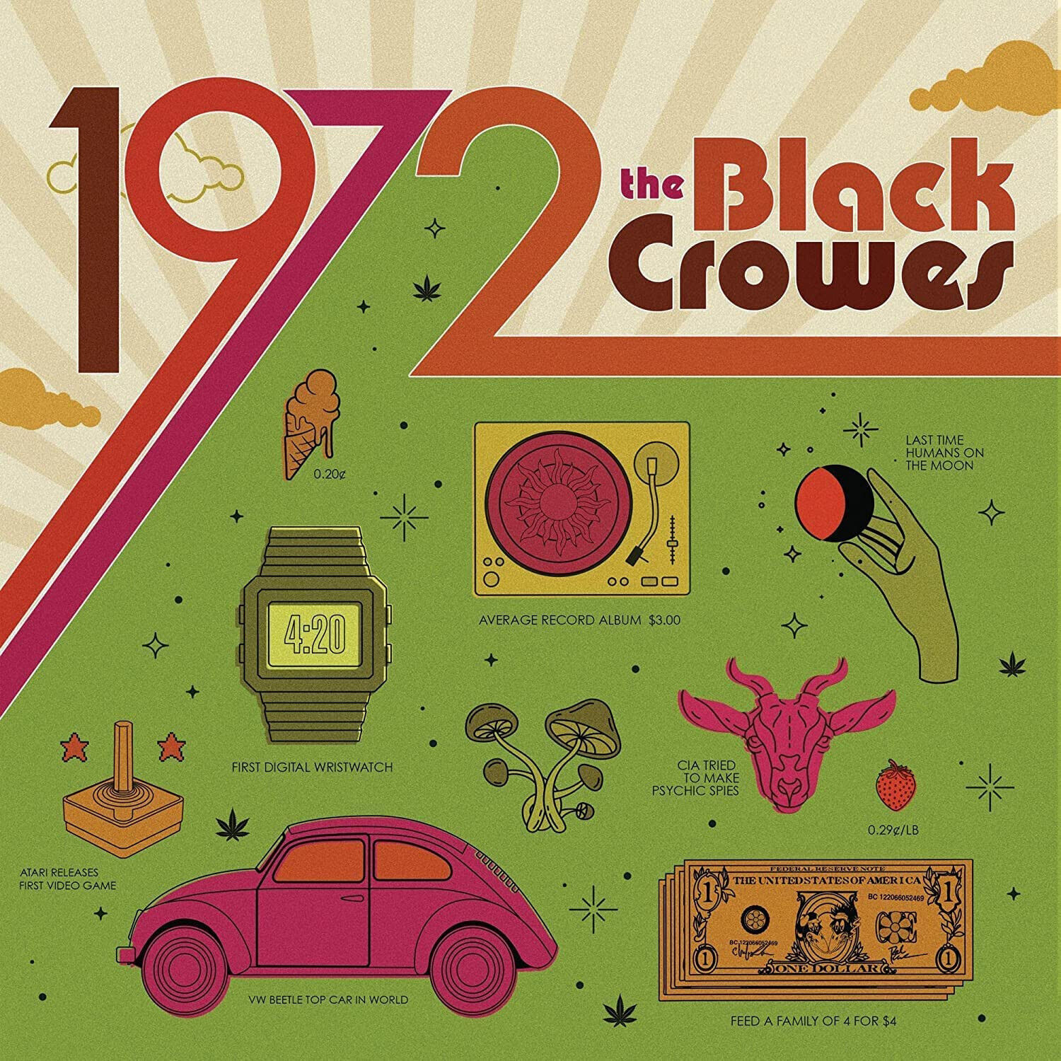 The Black Crowes 1972 Vinile Lp Nuovo Sigillato
