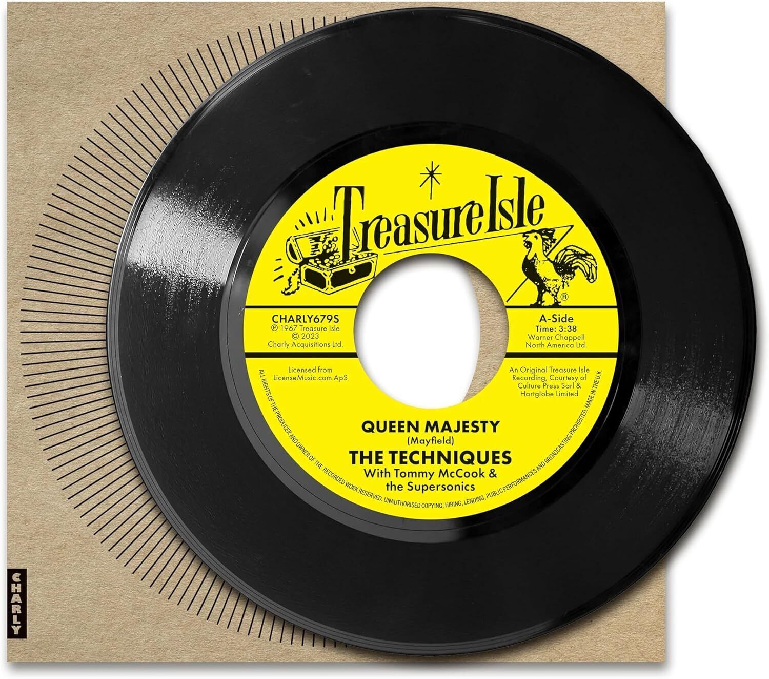 The Techniques/The Zodiacs Queen Majesty/Renegade (Vinyl LP) 7" Single
