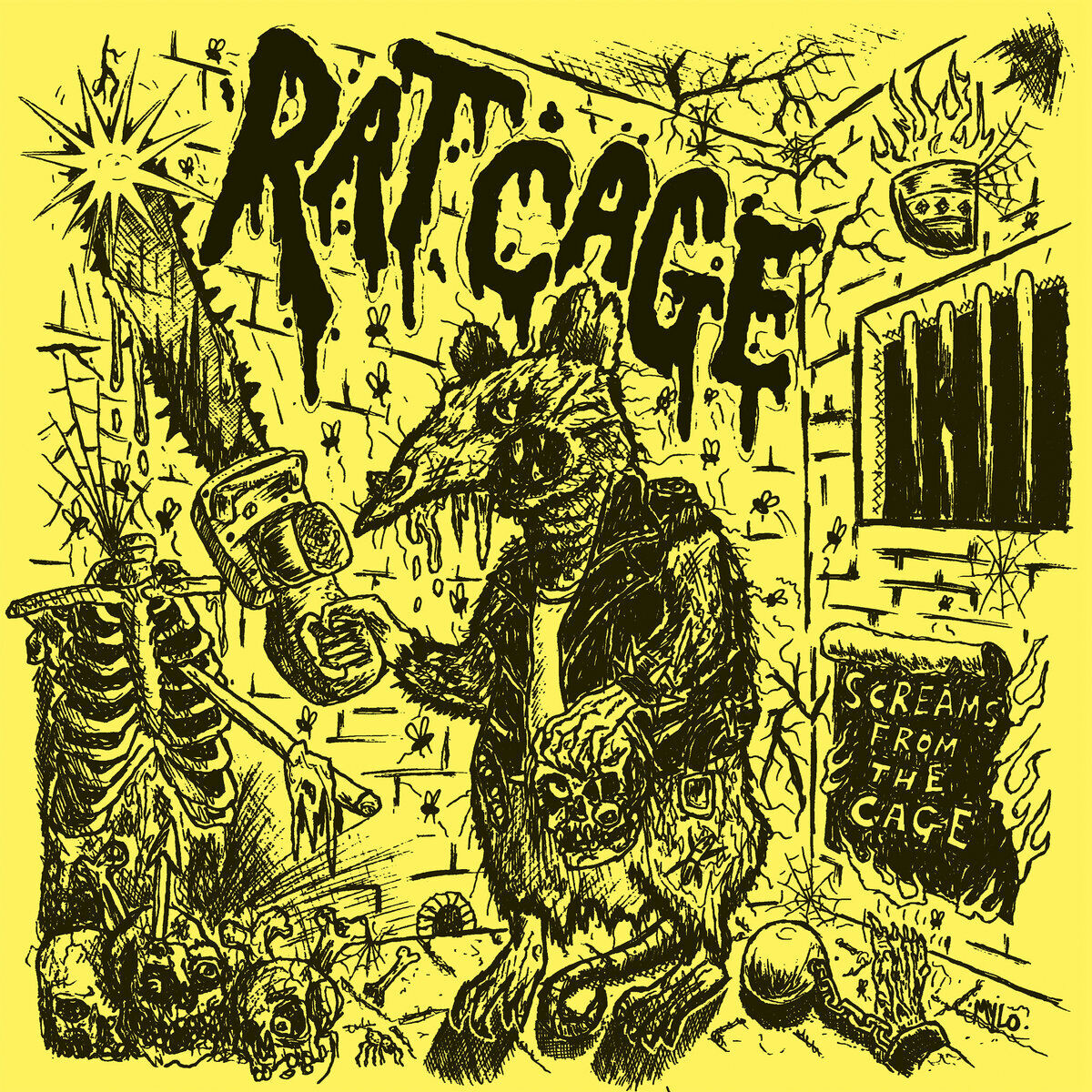 Rat Cage Screams From the Cage LP Vinyl MUS215 NEW