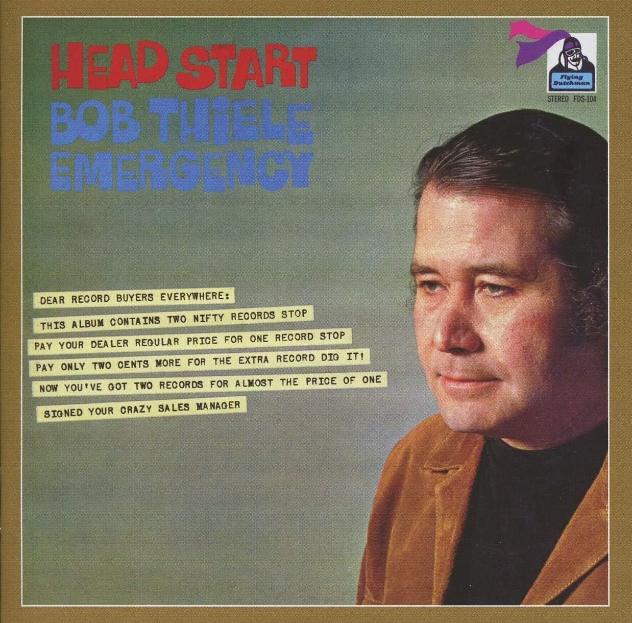 Bob Thiele Emergency Head Start (CD) Album