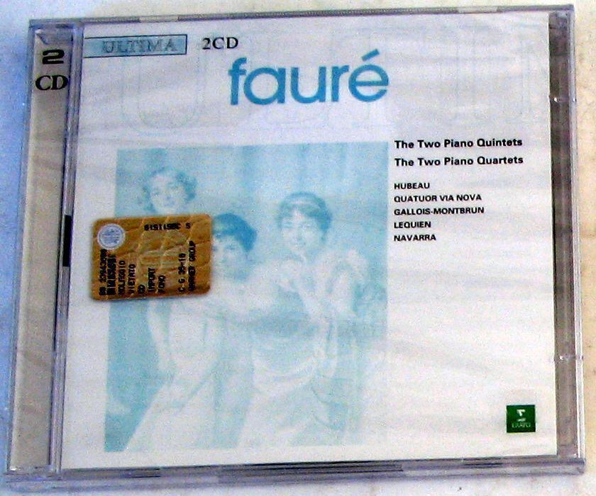 FAURE' G. - TWO PIANO QUINTETS & QUARTETS 1 & 2- DOPPIO CD Sigillato