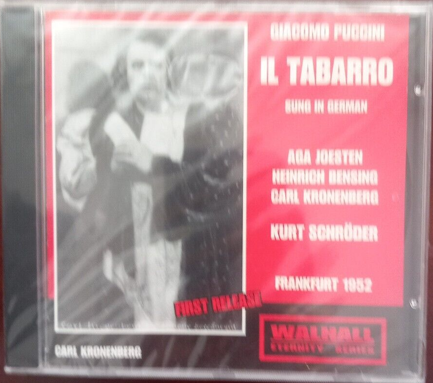 CD Giacomo Puccini Il Tabarro Walhall 2004  First Release Nuovo Sigillato