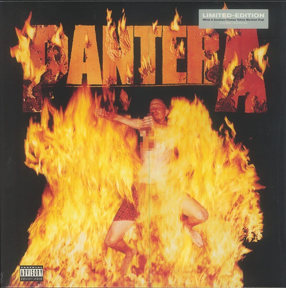 Pantera Reinventing the Steel White & Southern Flames Yellow (Vinyl LP)