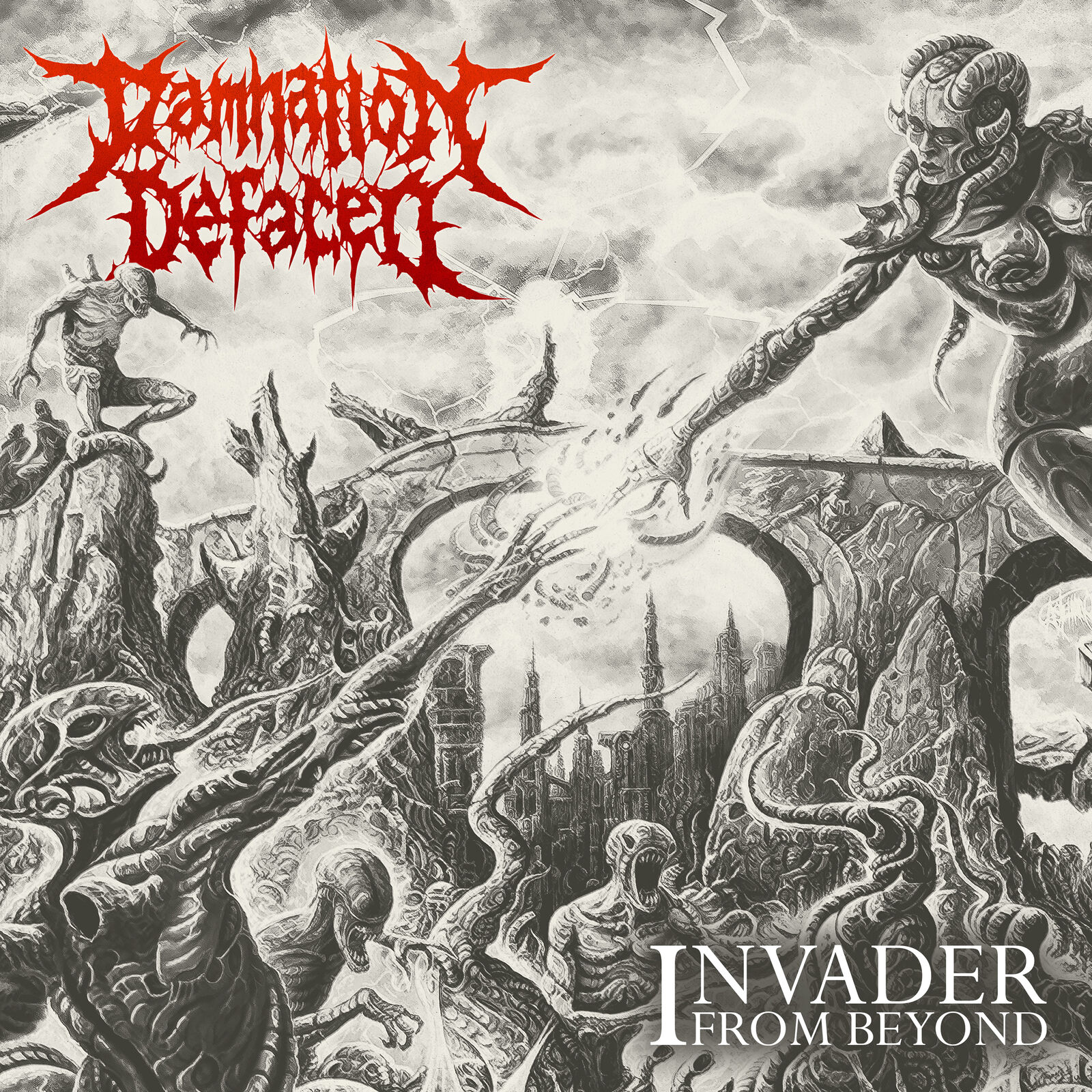 Damnation Defaced Invader from Beyond (Vinyl LP) 12" Album