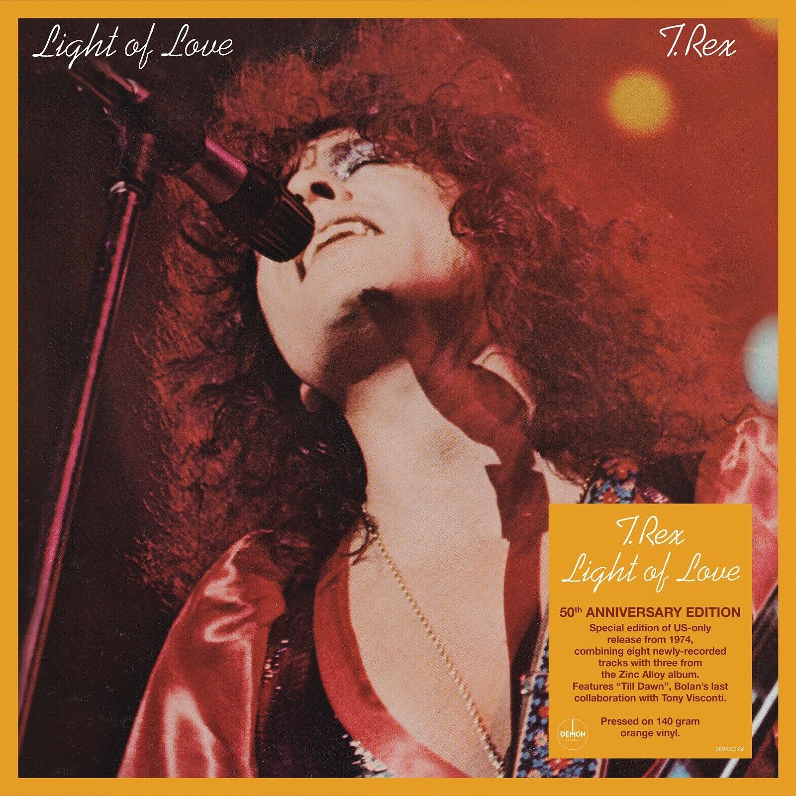 T. Rex T. Rex: 'light of Love' Orange Vinyl LP Vinyl NEW