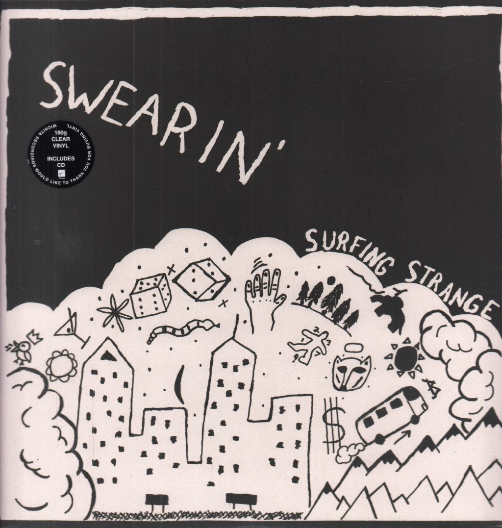 Swearin Surfing Strange LP vinyl Europe Wichita 2013 limited edition 11 track