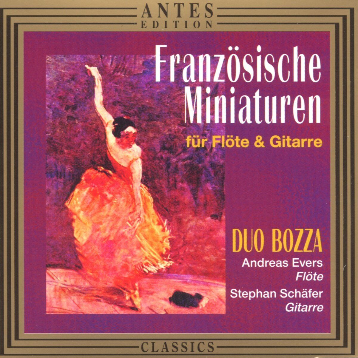GOSSEC / FAURE / DEBUSSY French Miniatures for Flute & Guitar (CD)