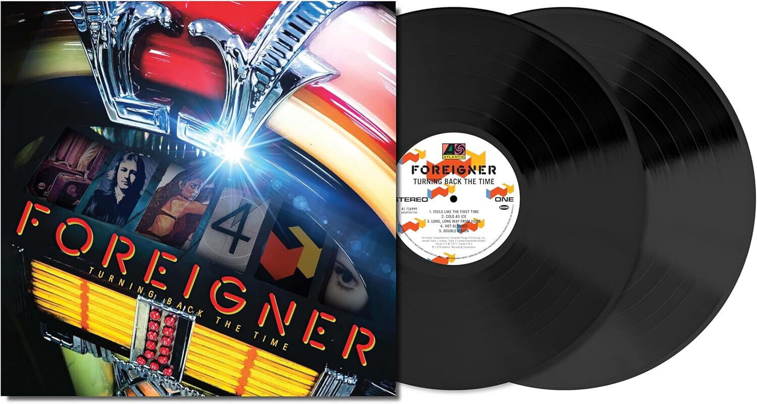 Foreigner Turning Back The Time Doppio Vinile Lp Trasparente Nuovo e Sigillato