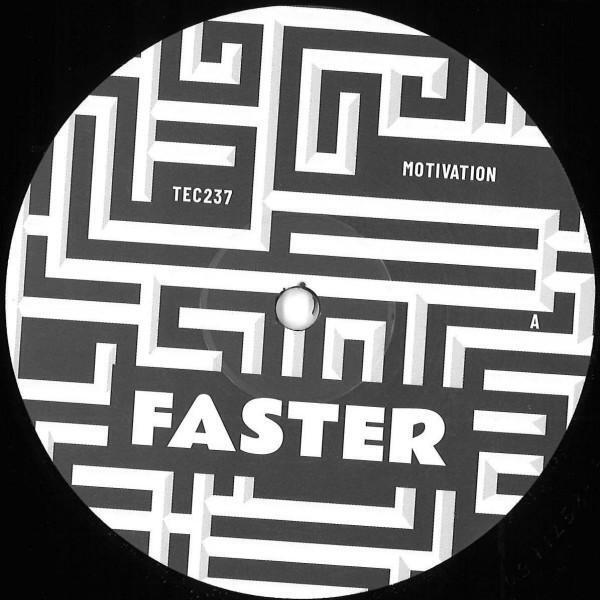 Faster Motivation 12" vinyl UK Sci + Tec Vinyl Audio 2021 in die cut black card