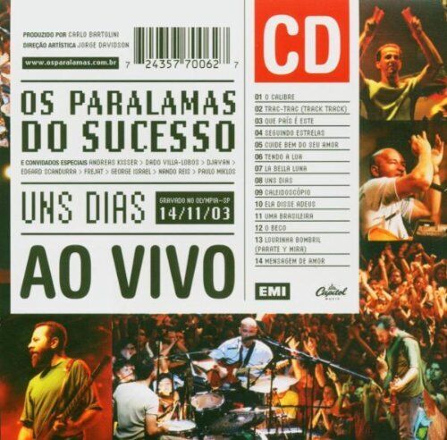 Paralamas Do Sucesso Uns Dias Ao Vivo