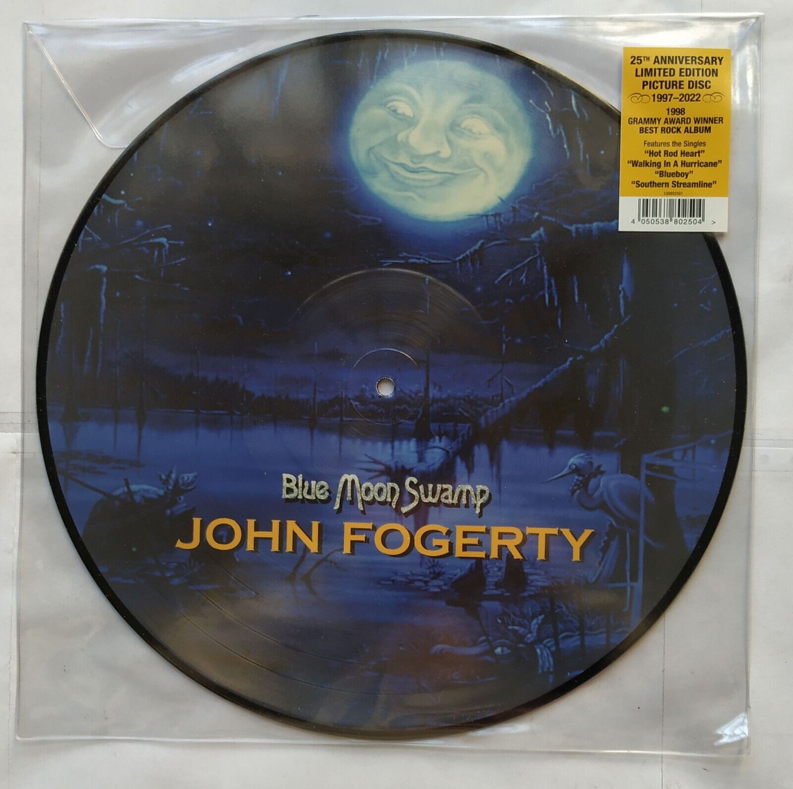 John Fogerty - Blue Moon Swamp LP Canada 2022 Disco fotografico in manica in PVC