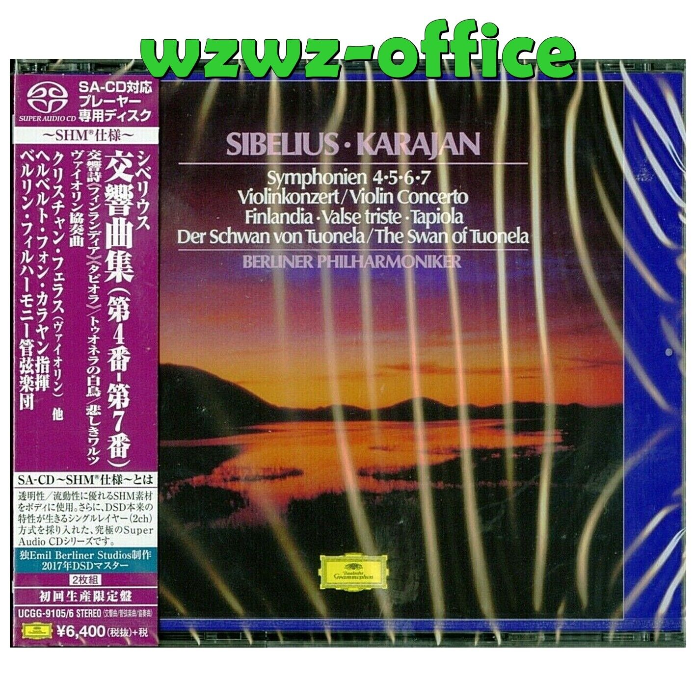 Herbert von Karajan Berlin SEALED 2SHMSACD Sibelius OBI Symp.No4,5,6,7 Finlandia