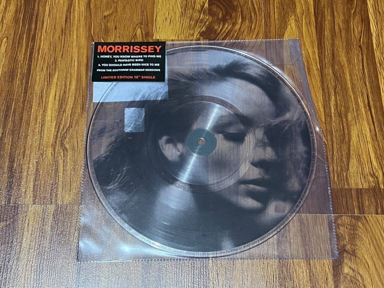 MORRISSEY HONEY YOU KNOW WHERE TO FIND ME PICTURE DISC 10" PICTURE DISC 33 RPM