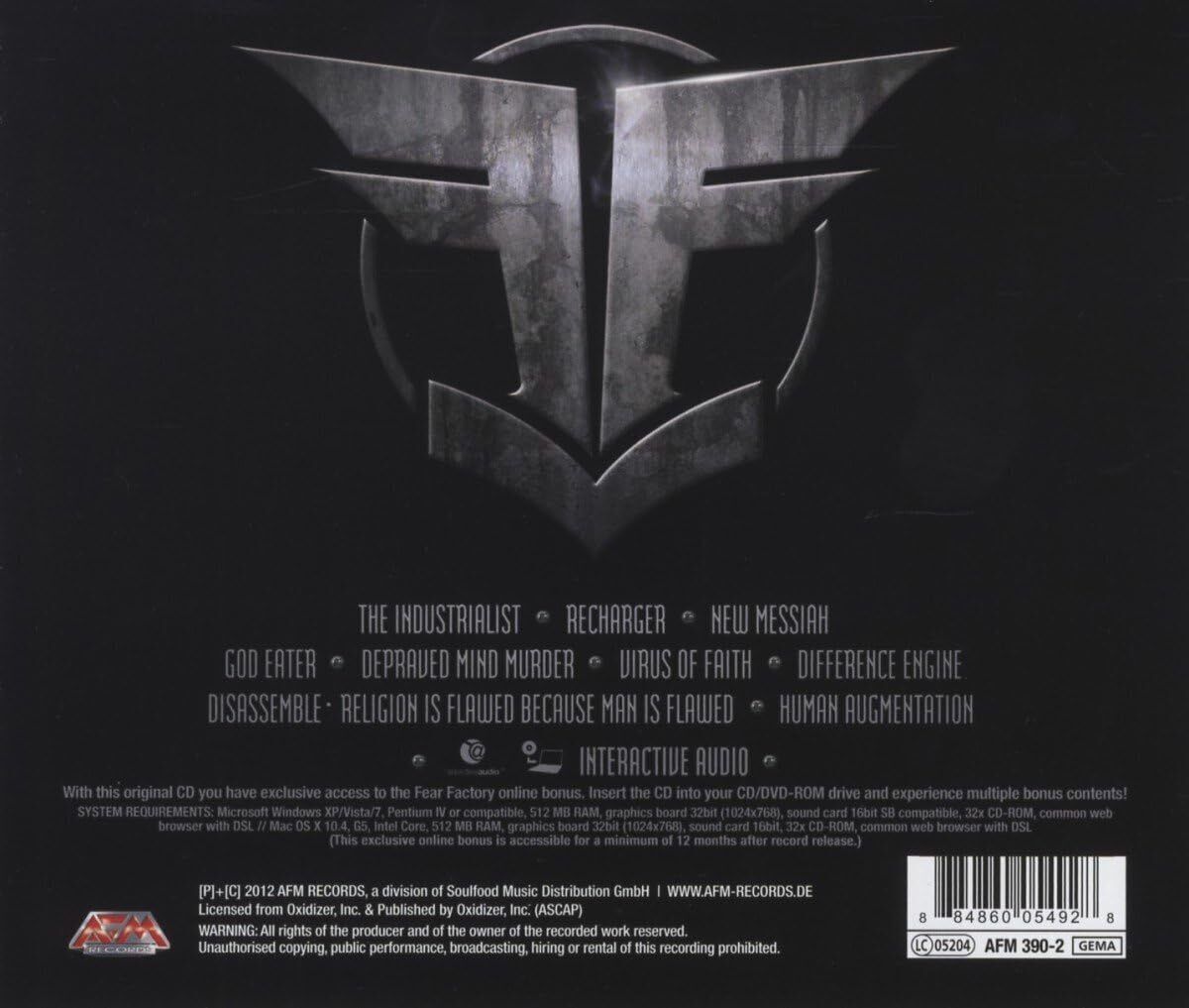 Fear Factory The Industrialist (CD) Album