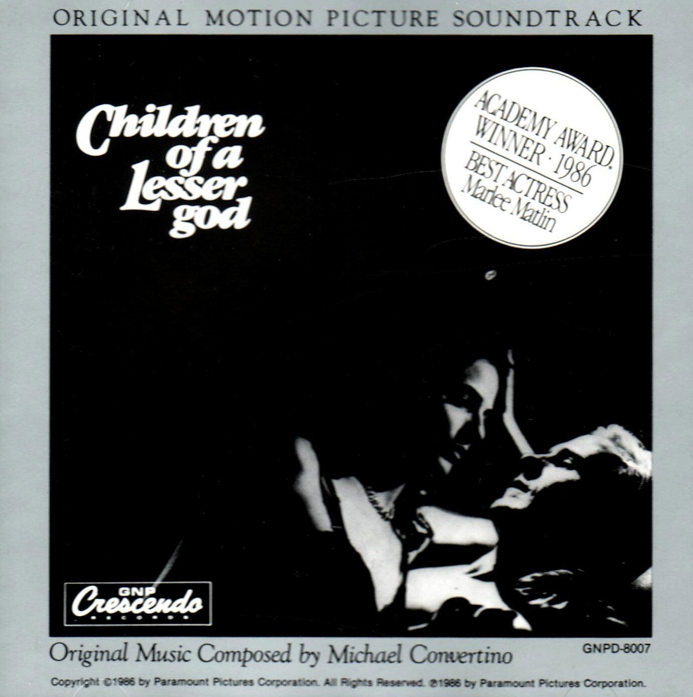 Michael Convertino Children of a Lesser God (CD)