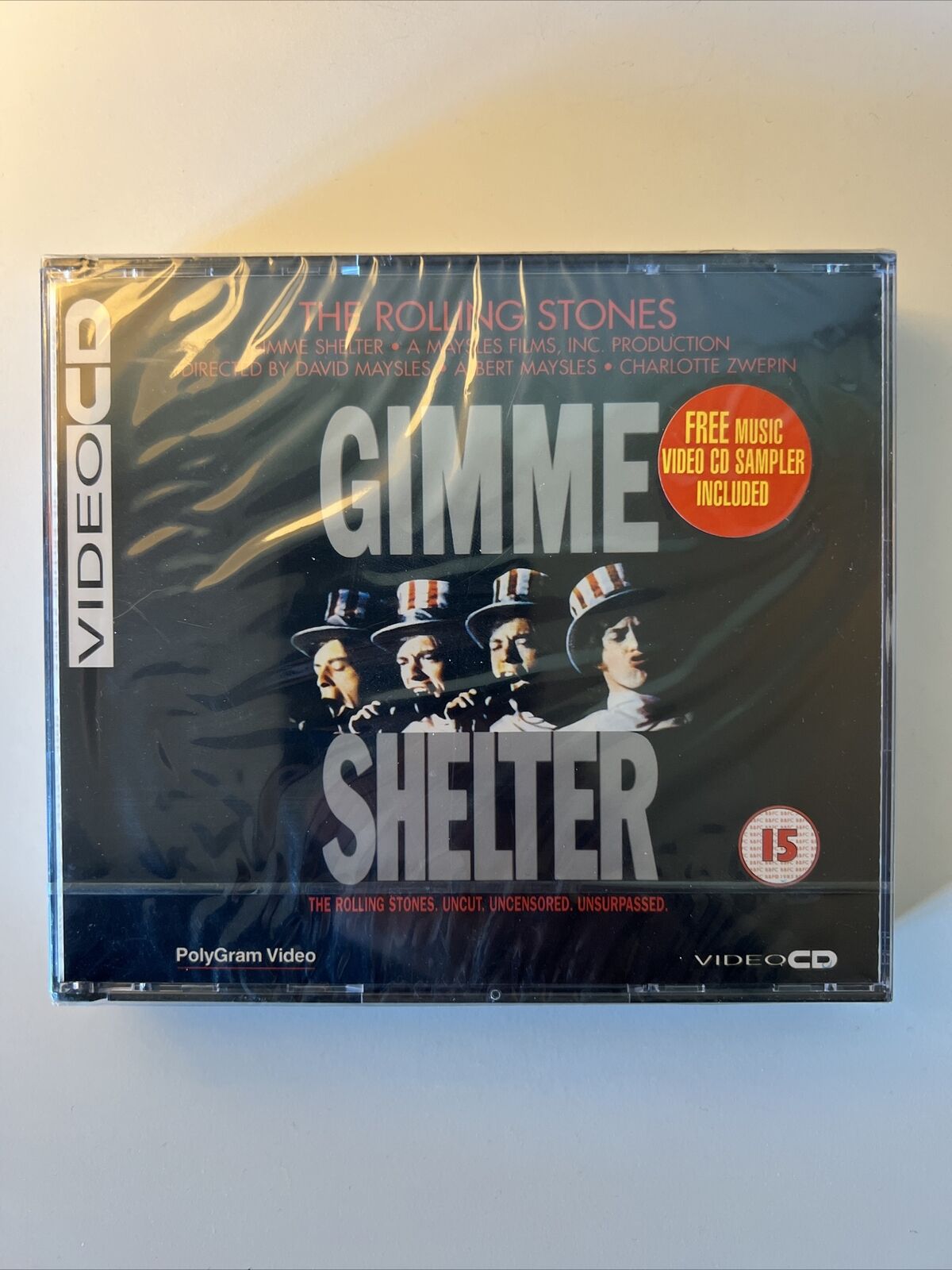 THE ROLLING STONES GIMME SHELTER  BOX 2 VIDEOCD CD F.C. COME NUOVO!!!