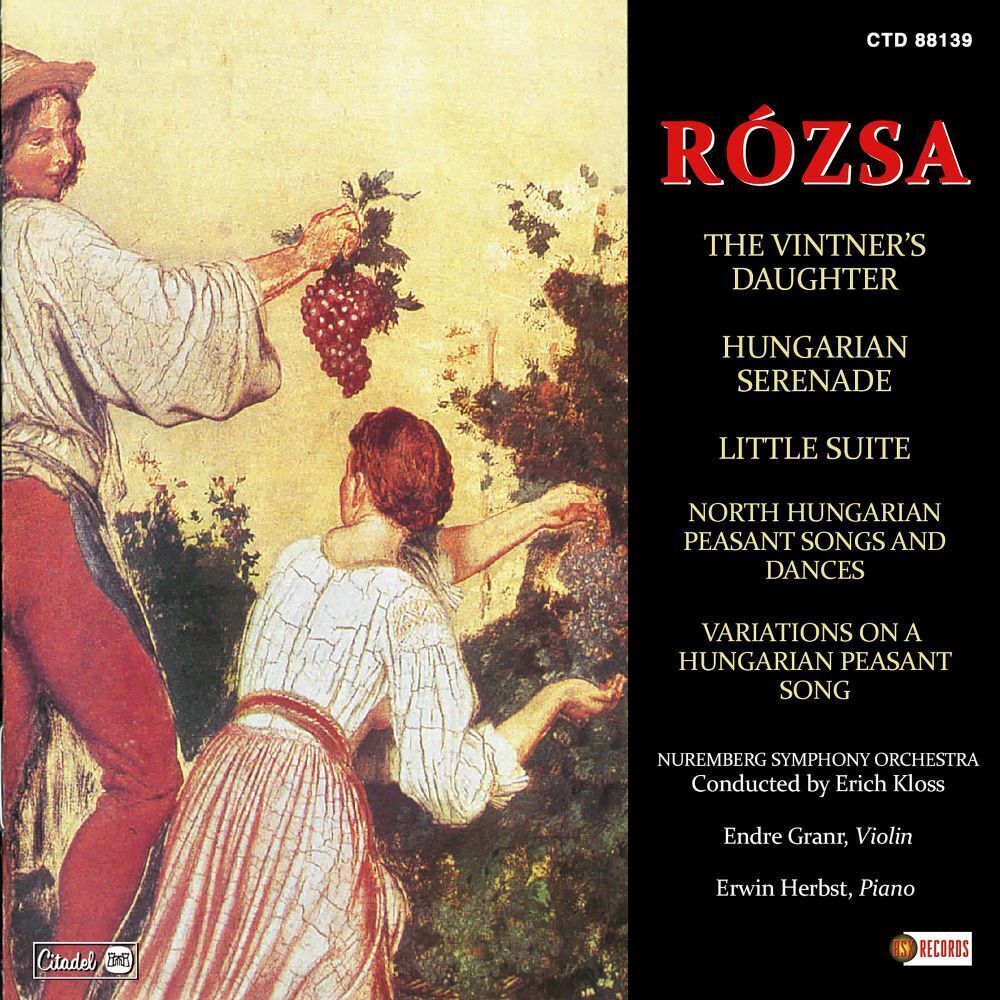 Miklós Rózsa Rózsa: The Vintner's Daughter/Hungarian Serenade/Little Suite/ (CD)