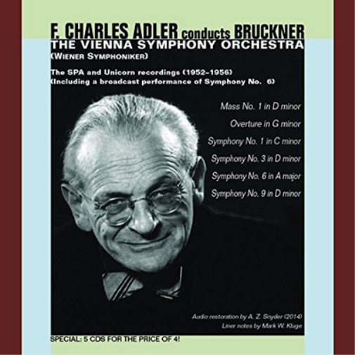 Frederick Charles Adler F. Charles Adler Conducts Bruckner (CD) Box Set